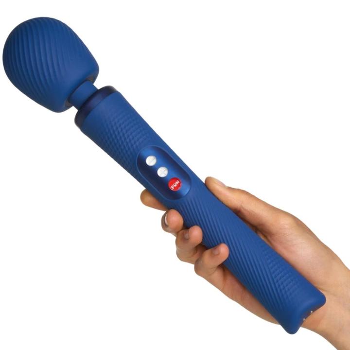Różdżka masująca niebieska – głębokie wibracje, sterowanie +/− | Loris.pl
