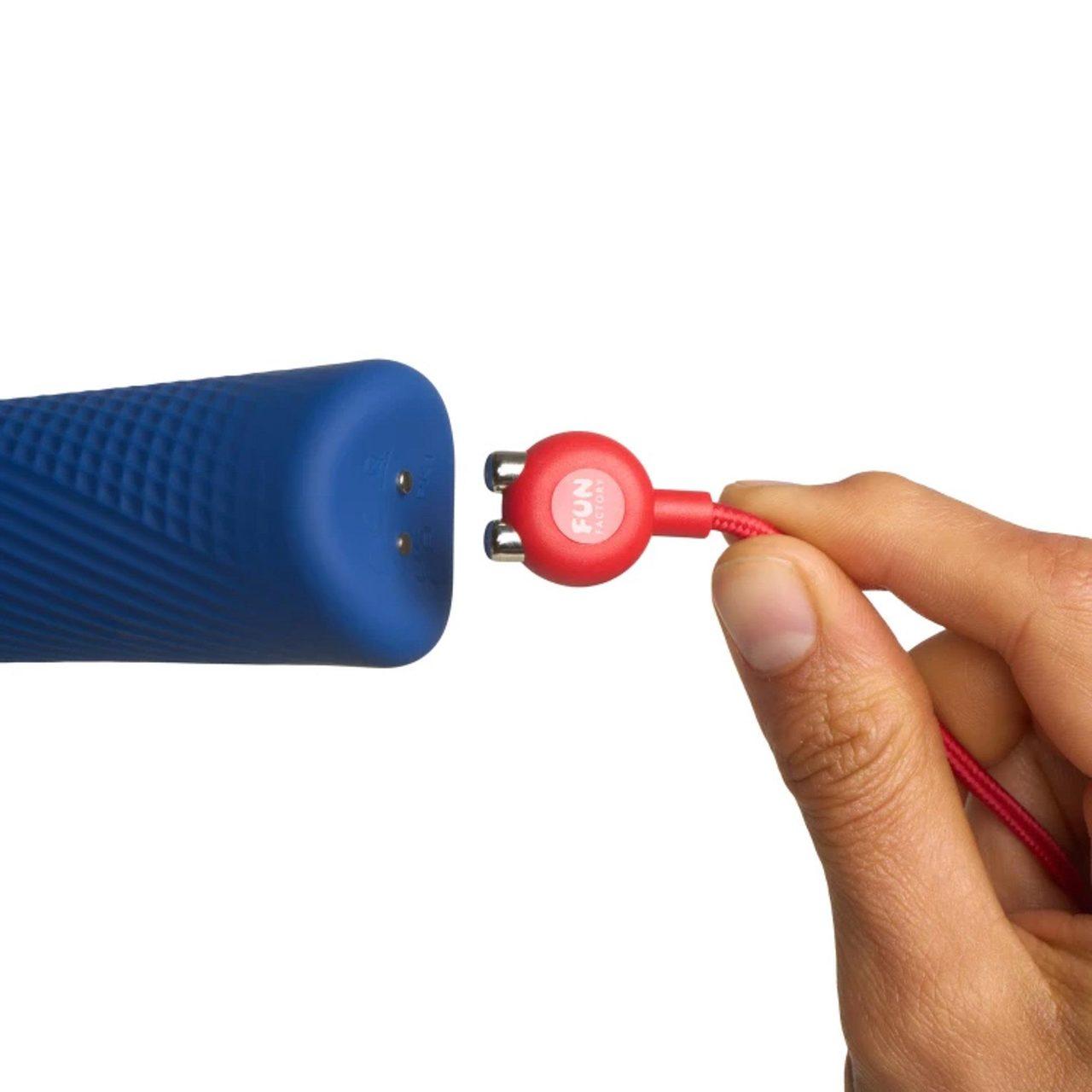 Różdżka masująca niebieska – głębokie wibracje, sterowanie +/− | Loris.pl