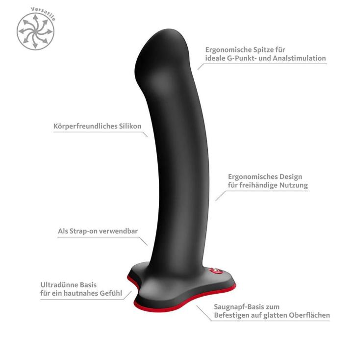 Realistyczne czarne dildo z przyssawką do punktu g i prostaty