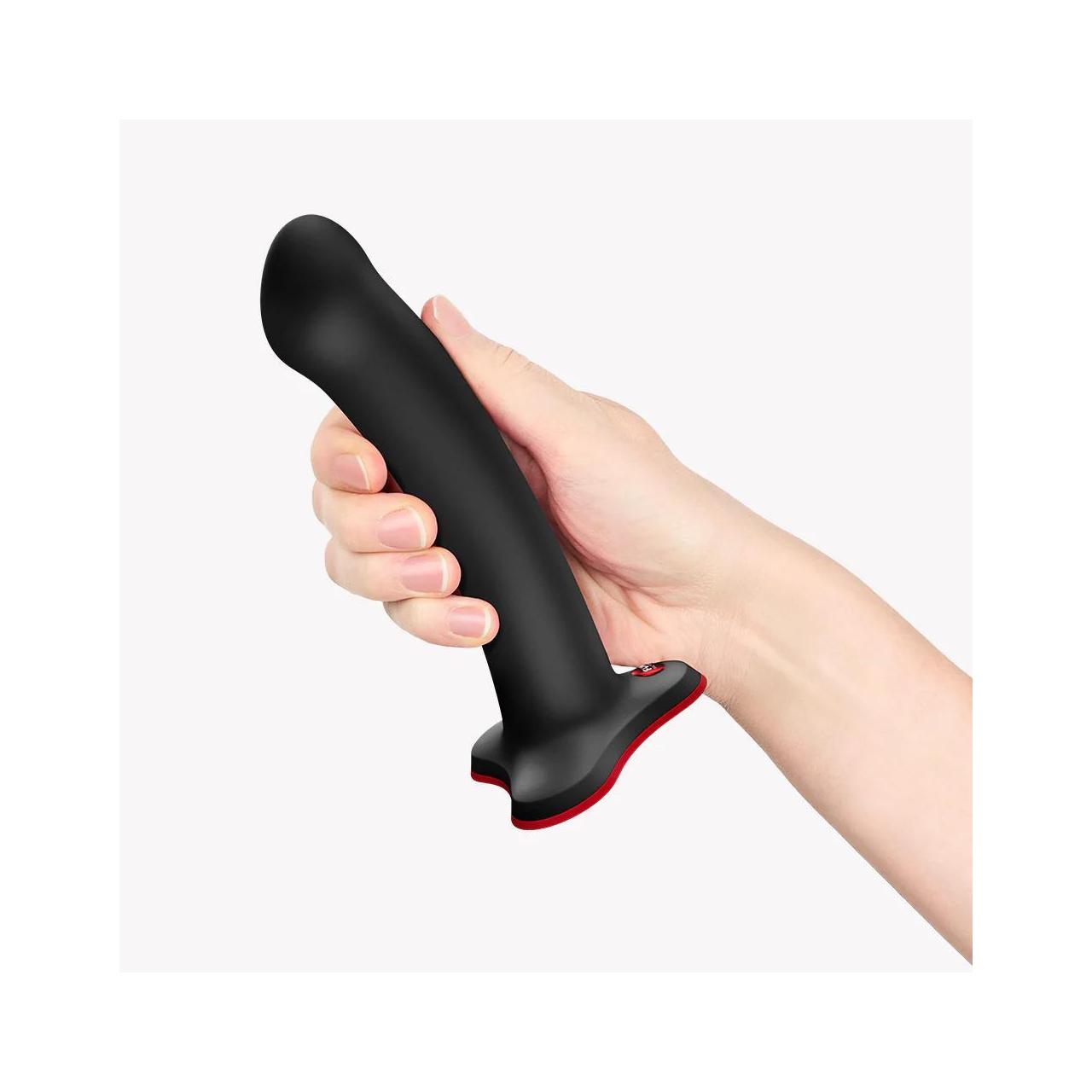 Realistyczne czarne dildo z przyssawką do punktu g i prostaty | Loris.pl