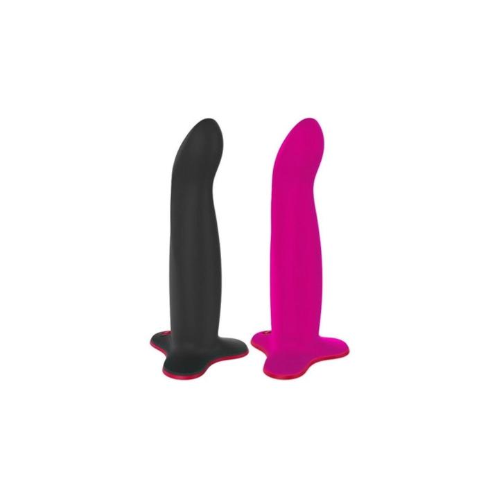 Czarne realistyczne dildo z elastycznym rdzeniem