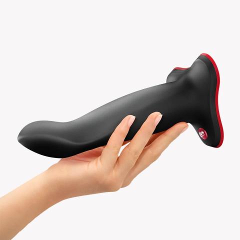 Czarne realistyczne dildo z elastycznym rdzeniem