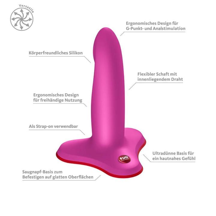 Giętkie dildo z przyssawką 12,2 cm – silikonowe, do punktu G i prostaty