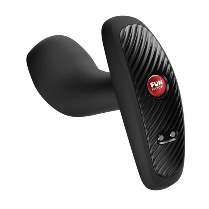 Wibrujący plug analny 9,6 cm czarny | 12 trybów | IPX7 | USB-C