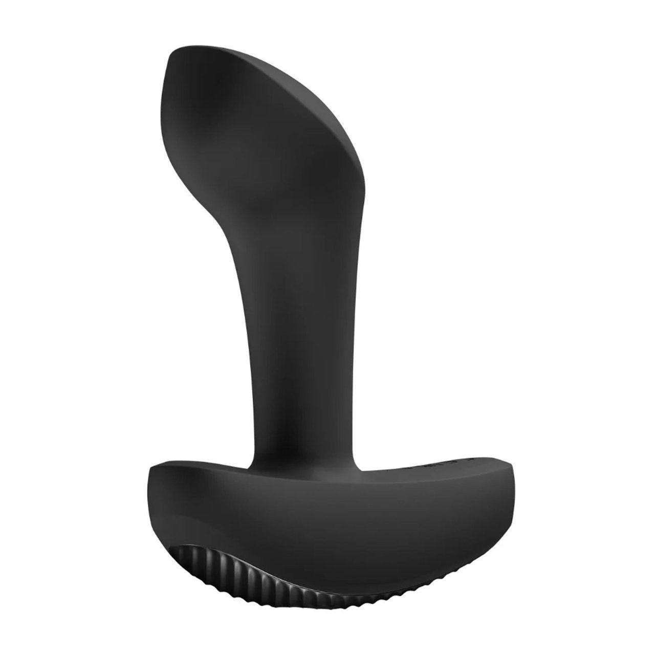 Wibrujący plug analny 9,6 cm czarny | 12 trybów | IPX7 | USB-C