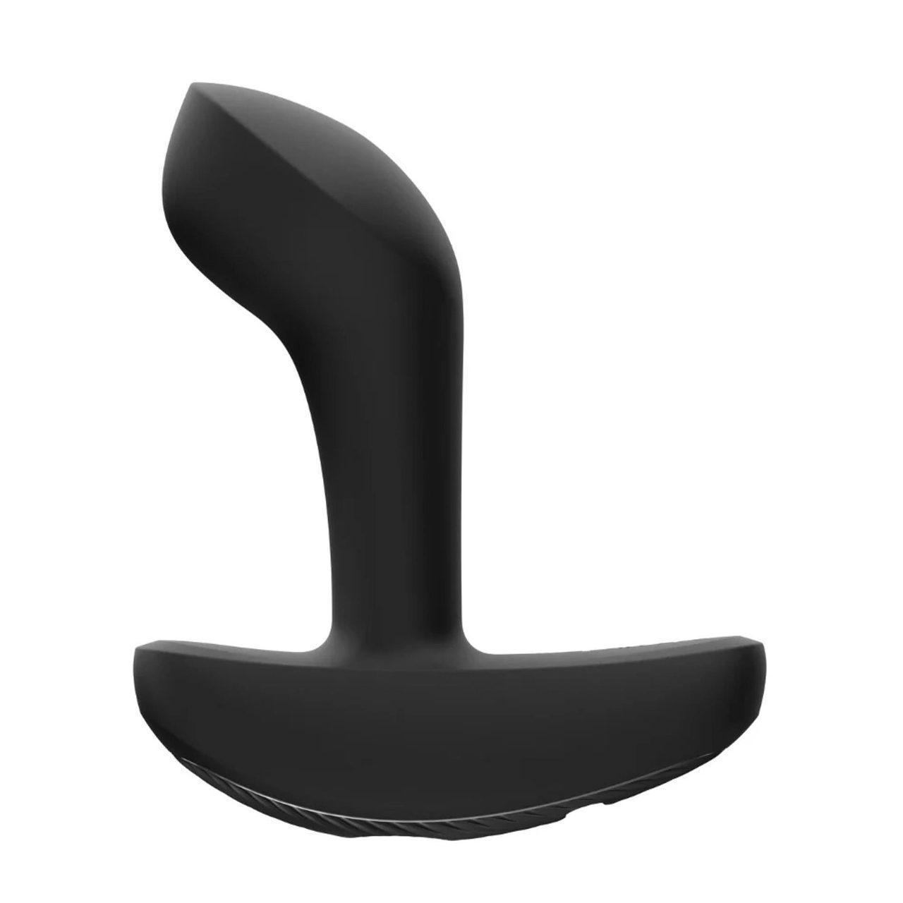 Wibrujący plug analny 9,6 cm czarny | 12 trybów | IPX7 | USB-C