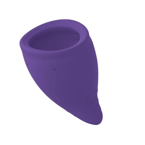 Kubeczek menstruacyjny rozmiar A 20 ml fioletowy z woreczkiem