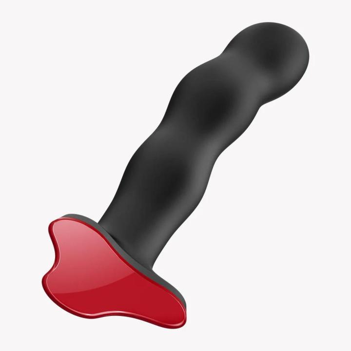 Dildo z kulkami wewnętrznymi 18,5 cm – przyssawka i do uprzęży