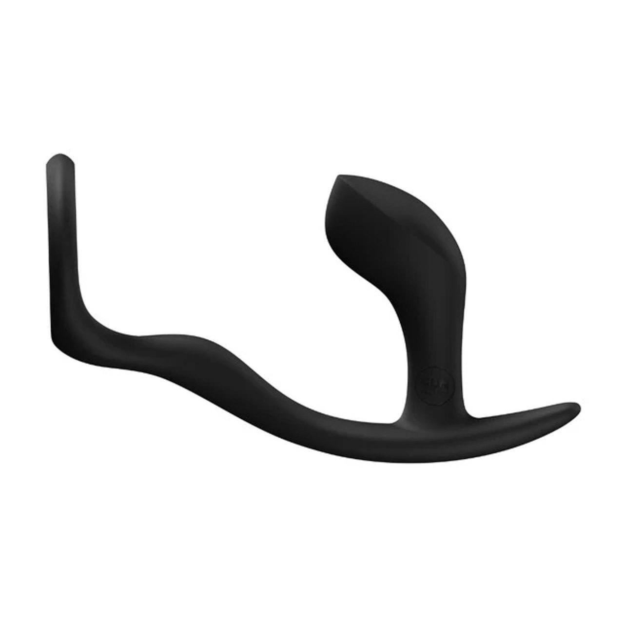 Pierścień erekcyjny z masażerem prostaty czarny | Loris.pl