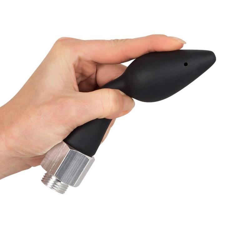 Wtyczka analna z irygatorem do prysznica 2 w 1 16 cm | Loris.pl