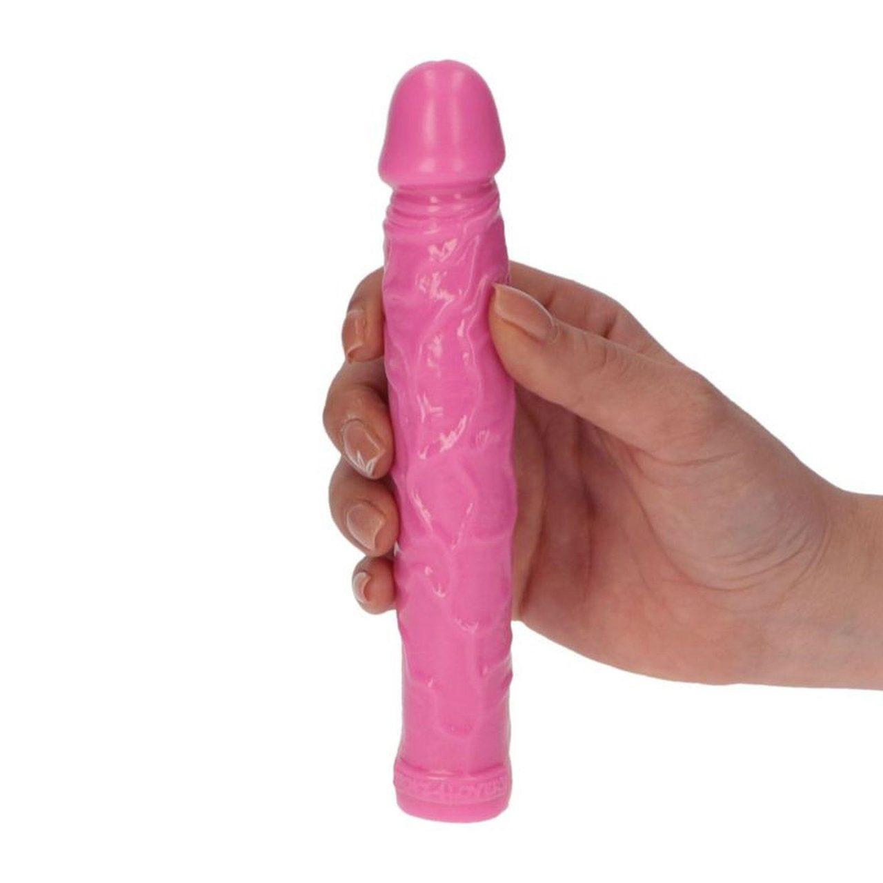 Realistyczne dildo różowe 16,5 cm wodoodporne | Dla początkujących