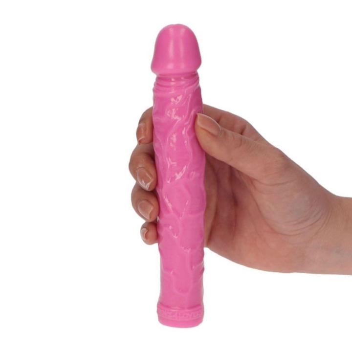 Realistyczne dildo różowe 16,5 cm wodoodporne | Dla początkujących