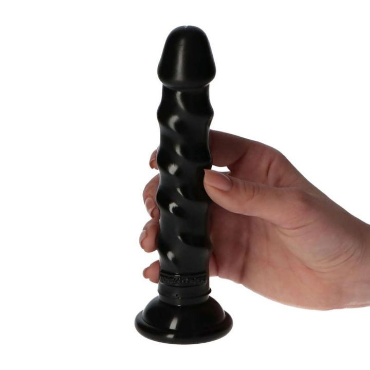 Czarne dildo z przyssawką 14,5 cm – realistyczne dla początkujących | Loris.pl