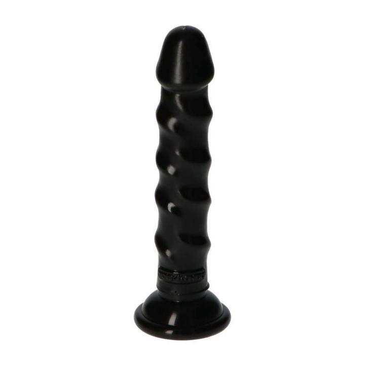 Czarne dildo z przyssawką 14,5 cm – realistyczne dla początkujących