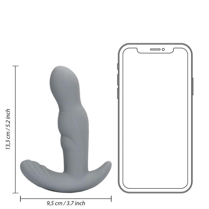 Rotacyjny stymulator prostaty z pilotem – wibrujący plug analny
