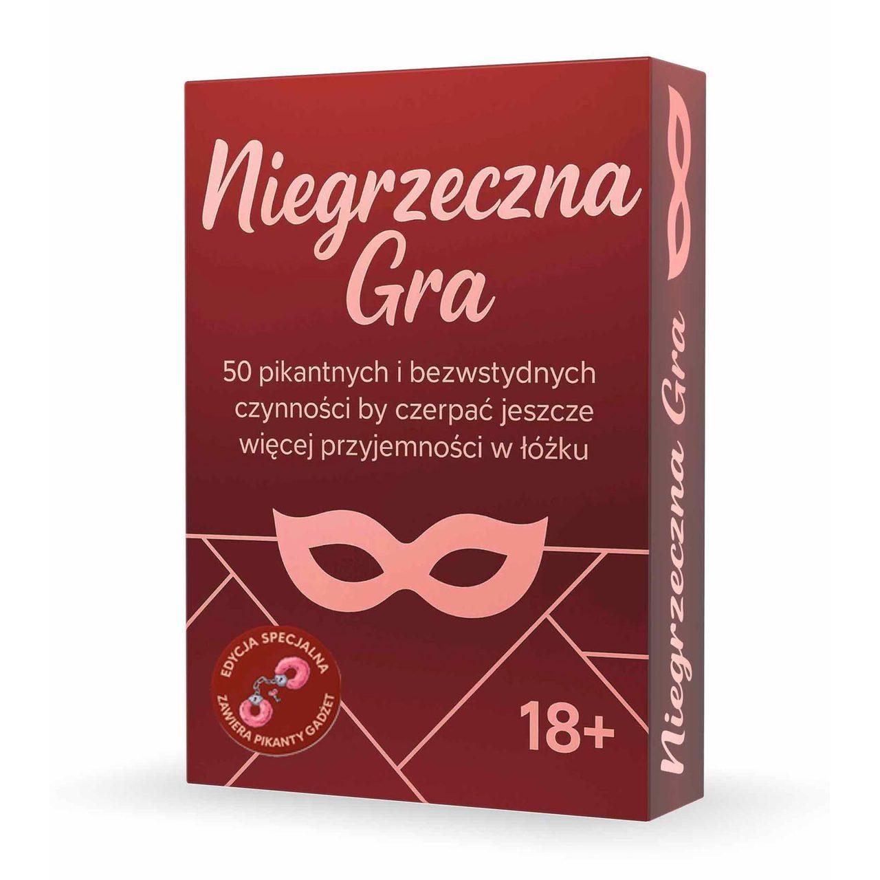 Gra dla par 50 pikantnych zadań + futerkowe kajdanki | Loris.pl