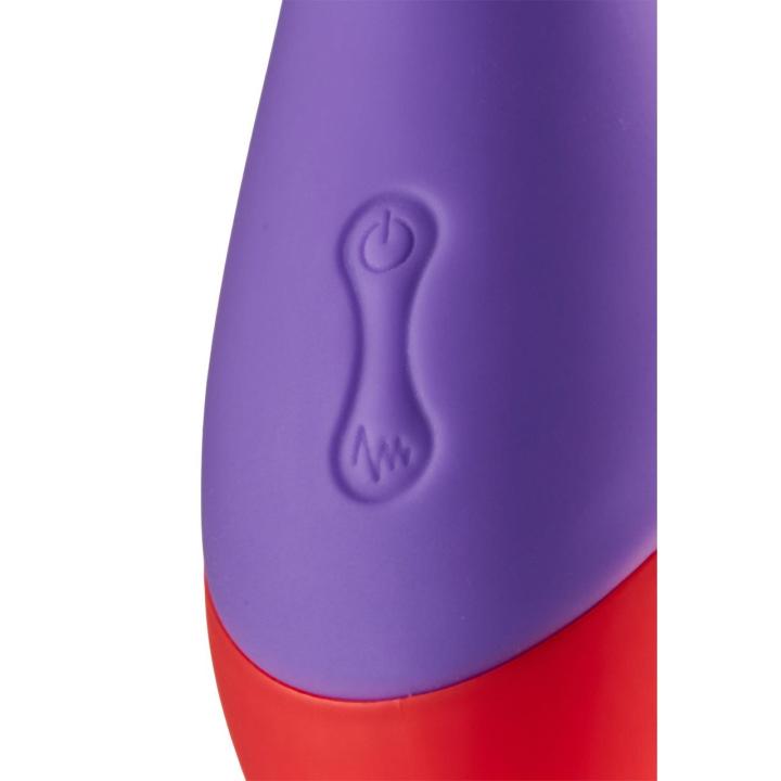 Dwukolorowy wibrator silikonowy 19 cm – 7 programów, USB, IPX6