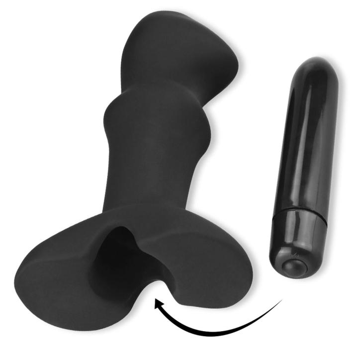 Wibrujący plug analny do prostaty 10 trybów | Silikon | Wodoodporny