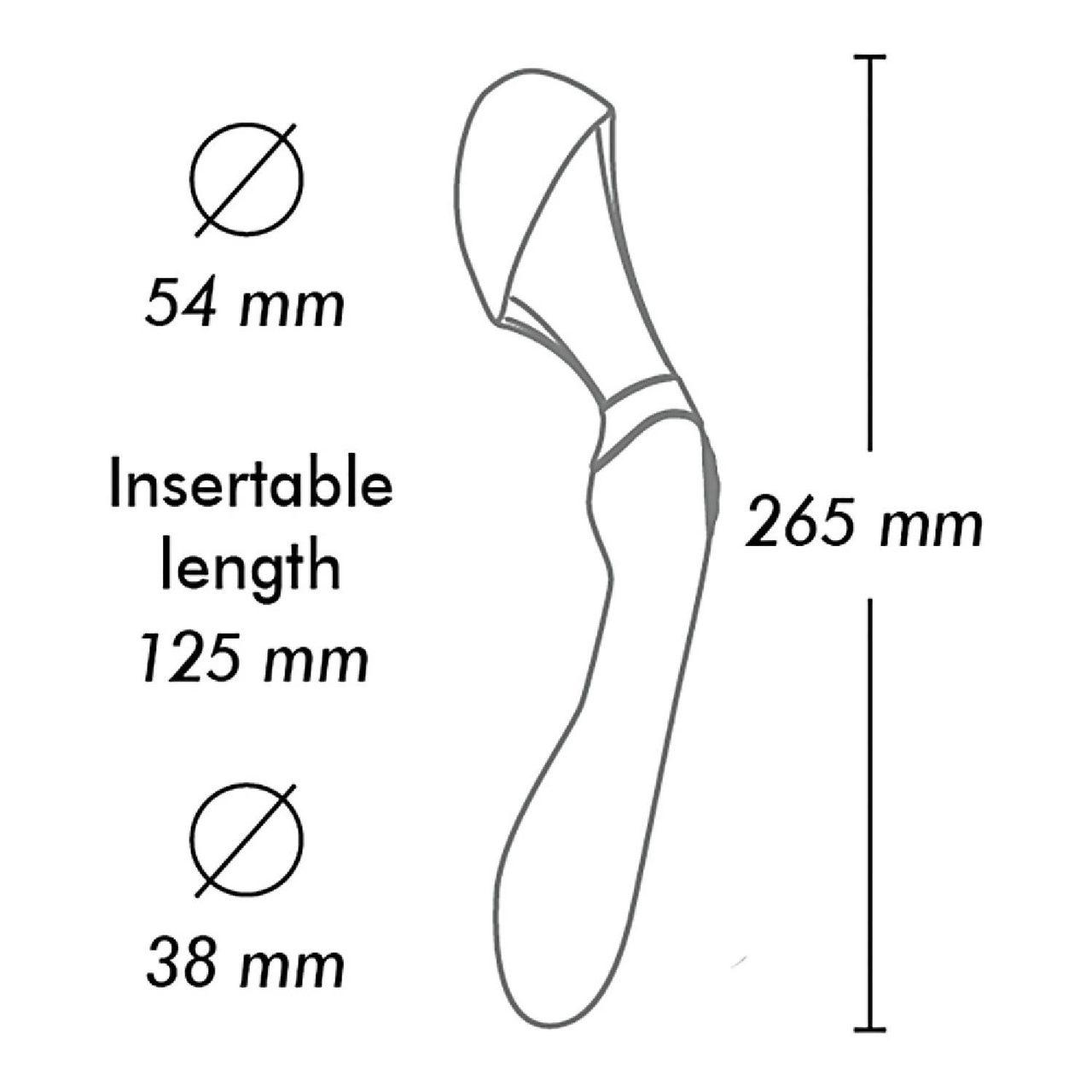 Malinowy masażer intymny z długim uchwytem | 10 trybów | Wodoodporny