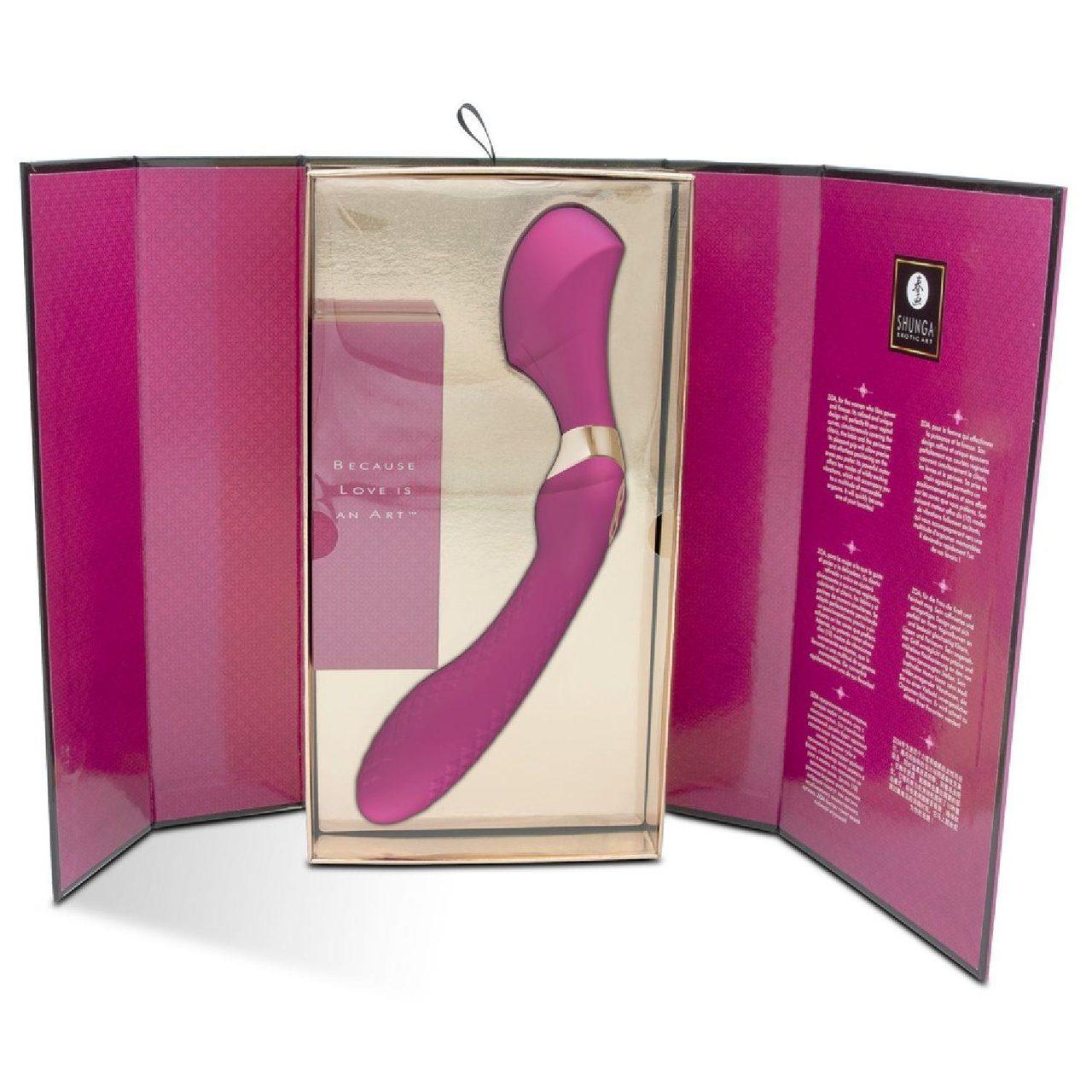 Malinowy masażer intymny z długim uchwytem | 10 trybów | Wodoodporny