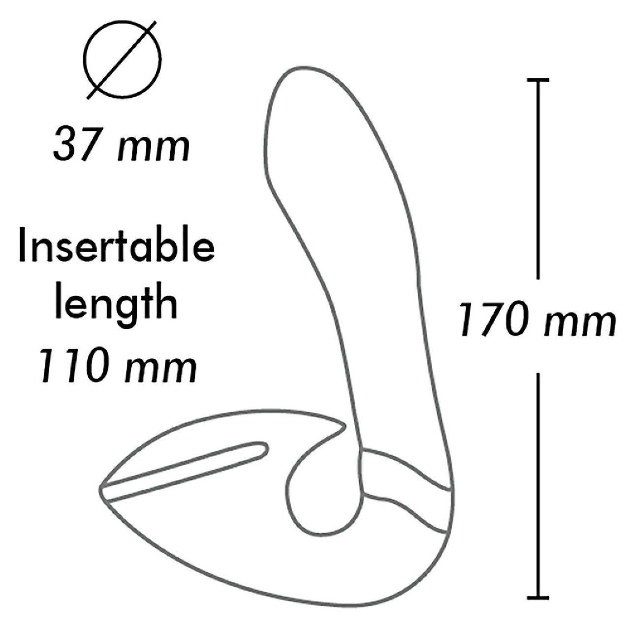 Masażer intymny czarny z 2 silnikami - wodoodporny, ładowany USB | Loris.pl