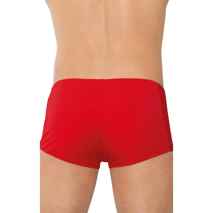 Czerwone męskie bokserki z siateczki i lycry rozmiar m | Loris.pl