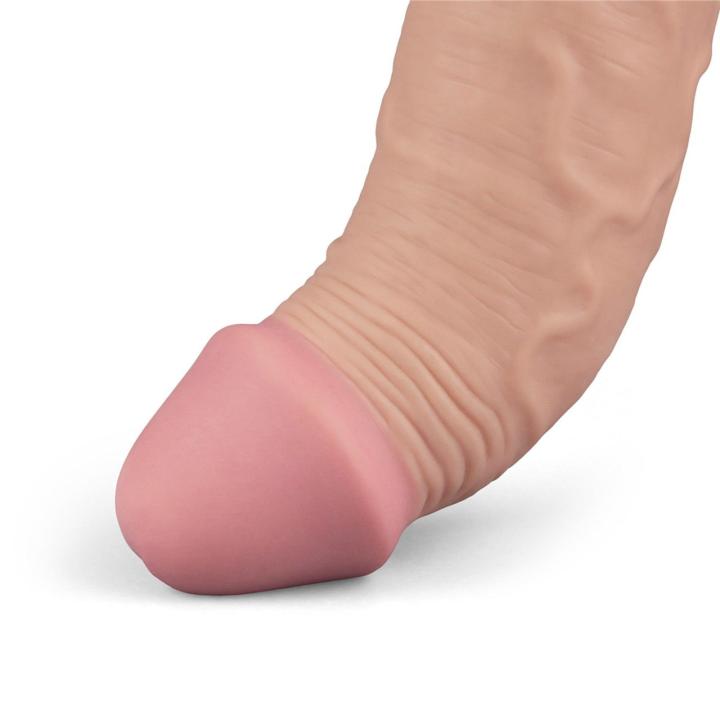 Realistyczne dildo wibrujące 23 cm z TPE | 10 trybów | USB | Wodoodporne