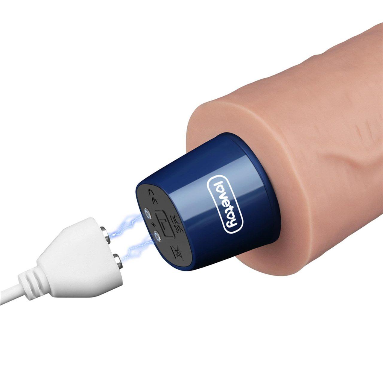 Realistyczne dildo wibrujące 23 cm z TPE | 10 trybów | USB | Wodoodporne