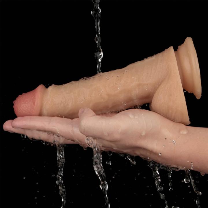 Realistyczne dildo wibrujące 20,3 cm z przyssawką | 10 trybów