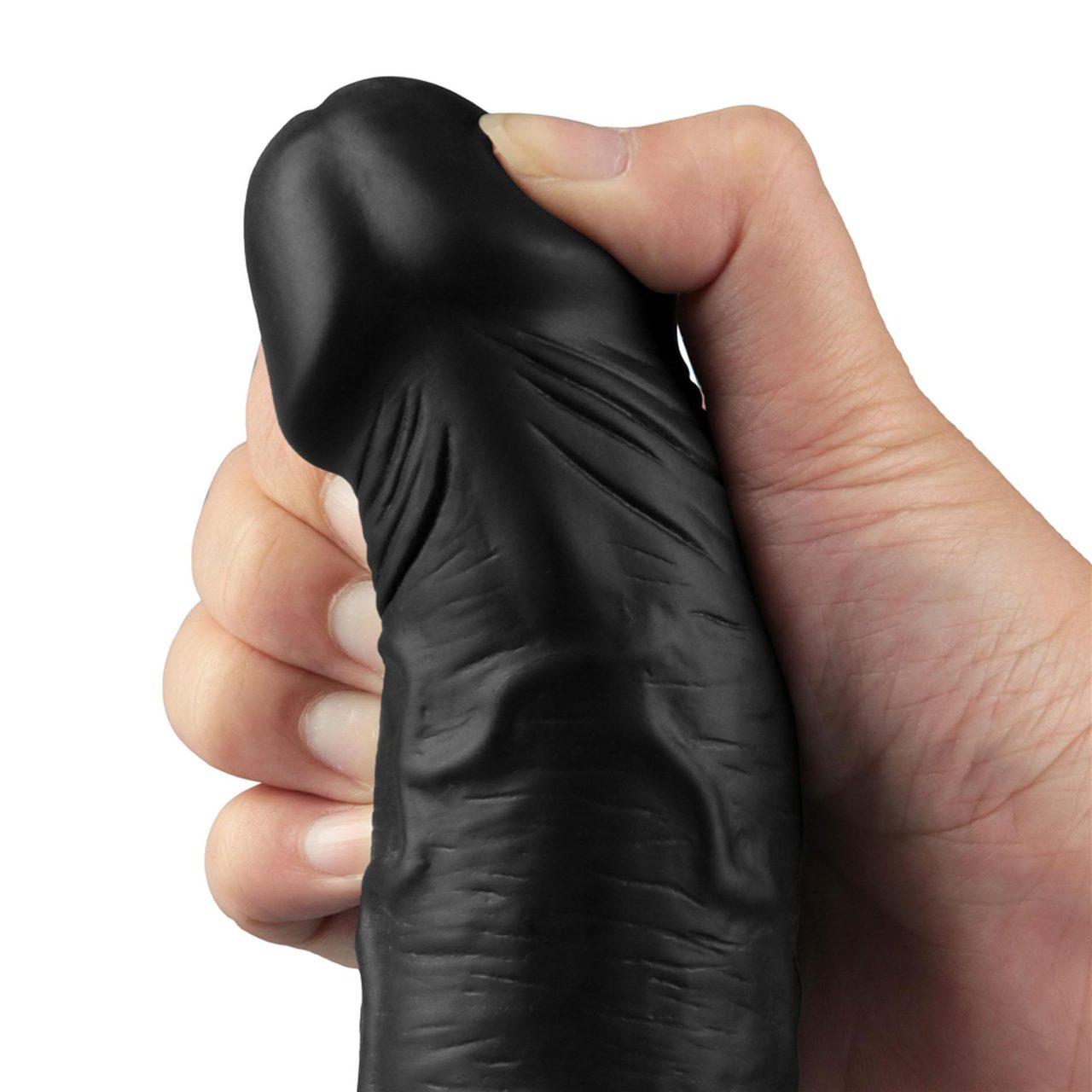 Realistyczne dildo wibrujące 24 cm TPE | 10 trybów | Wodoodporne | USB