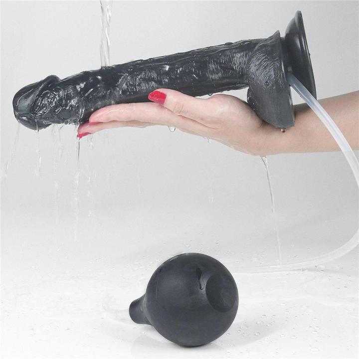 Realistyczne dildo z funkcją squirtingu i przyssawką 27,5 cm