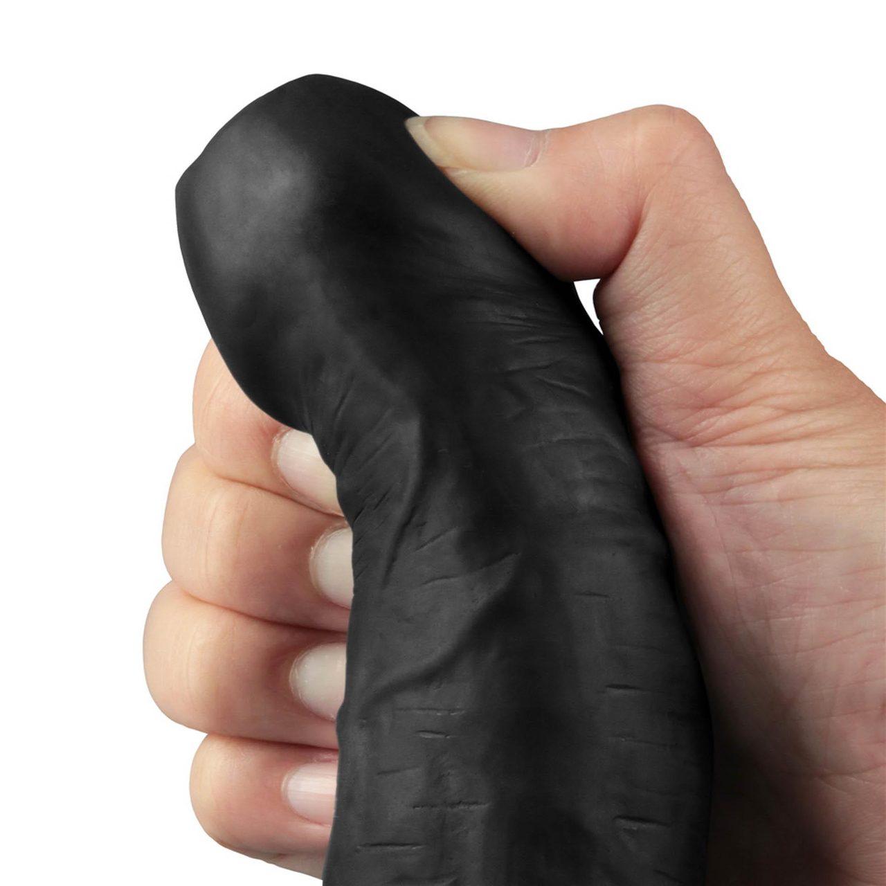 Realistyczne wibrujące dildo TPE 23 cm USB wodoodporne | Loris.pl