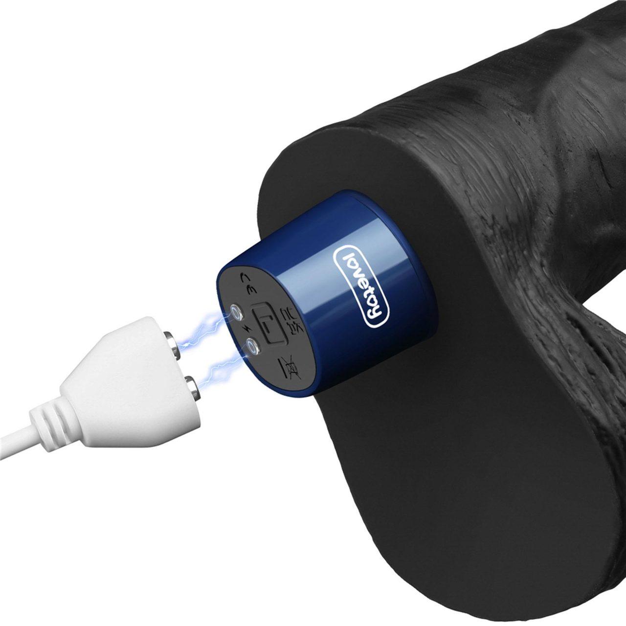 Realistyczne wibrujące dildo TPE 23 cm USB wodoodporne | Loris.pl