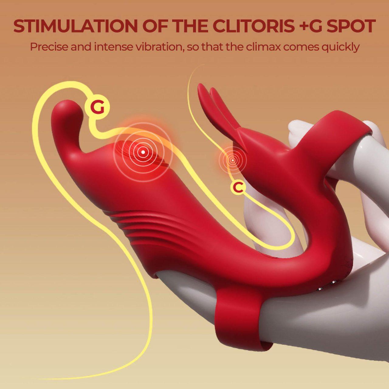 Masażer na palec do punktu G i łechtaczki | 10 trybów | Wodoodporny