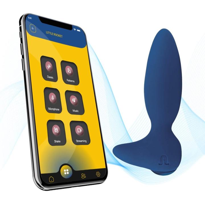 Wibrujący plug analny z aplikacją – miękki silikon
