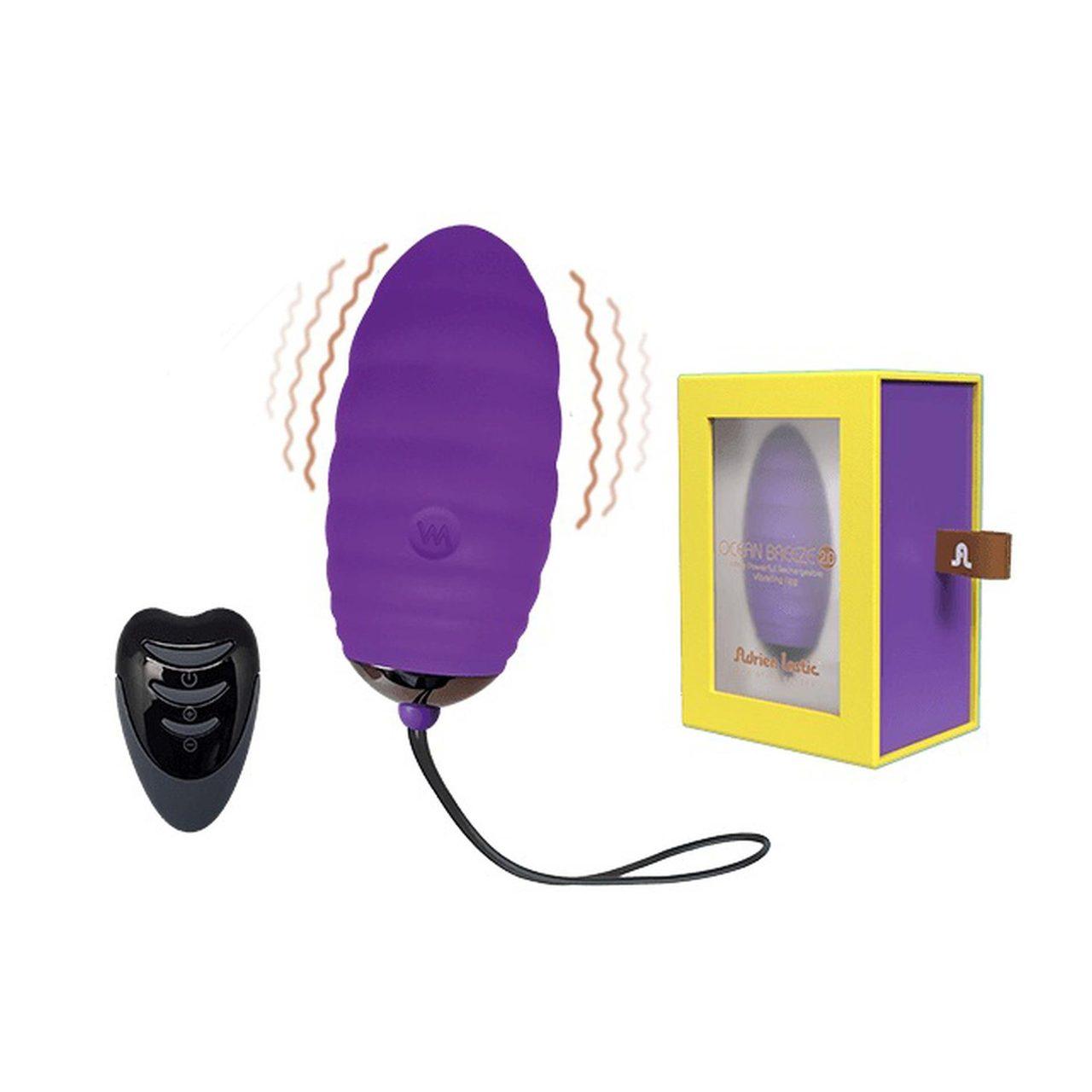 Bezprzewodowe jajko wibrujące z pilotem fioletowe | 10 trybów | Loris.pl