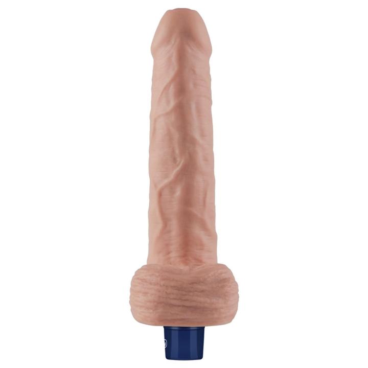 Realistyczne dildo wibrujące 23 cm TPE – 10 trybów, wodoodporne, USB