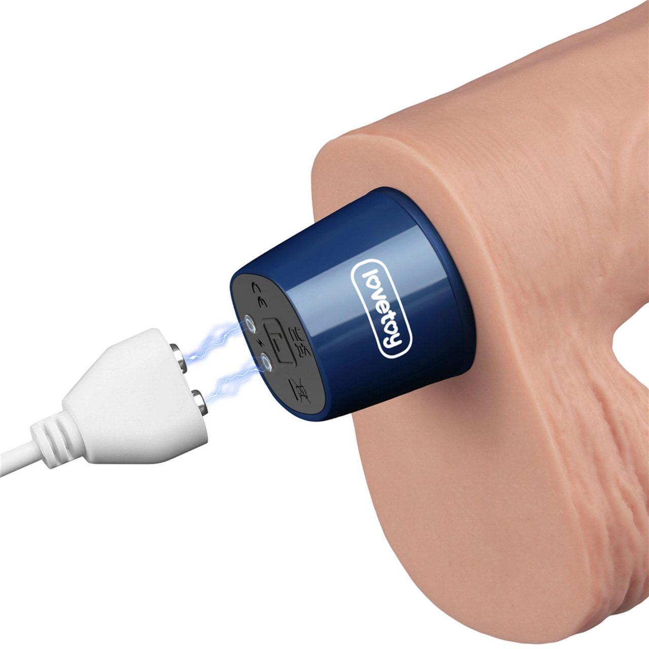 Realistyczne dildo wibrujące 23 cm TPE – 10 trybów, wodoodporne, USB | Loris.pl