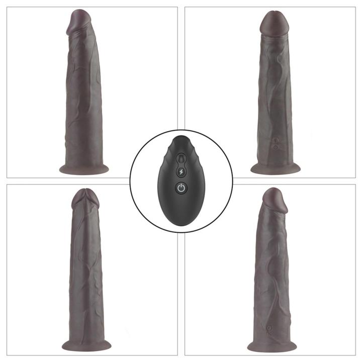 Realistyczne dildo rotacyjne 22,9 cm z wibracjami i pilotem
