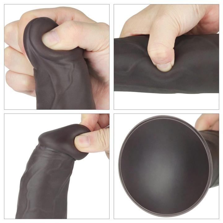 Realistyczne dildo rotacyjne 22,9 cm z wibracjami i pilotem