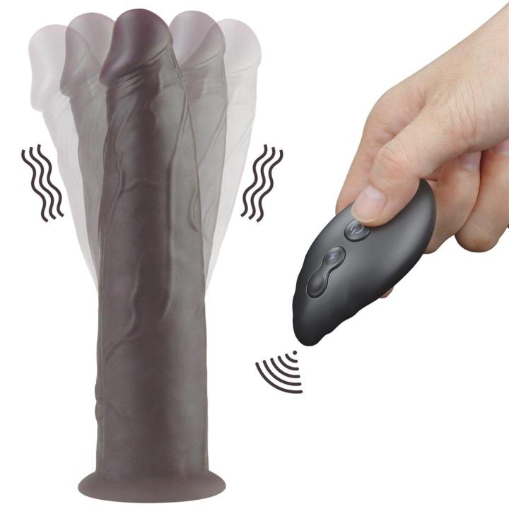 Realistyczne dildo rotacyjne 22,9 cm z wibracjami i pilotem
