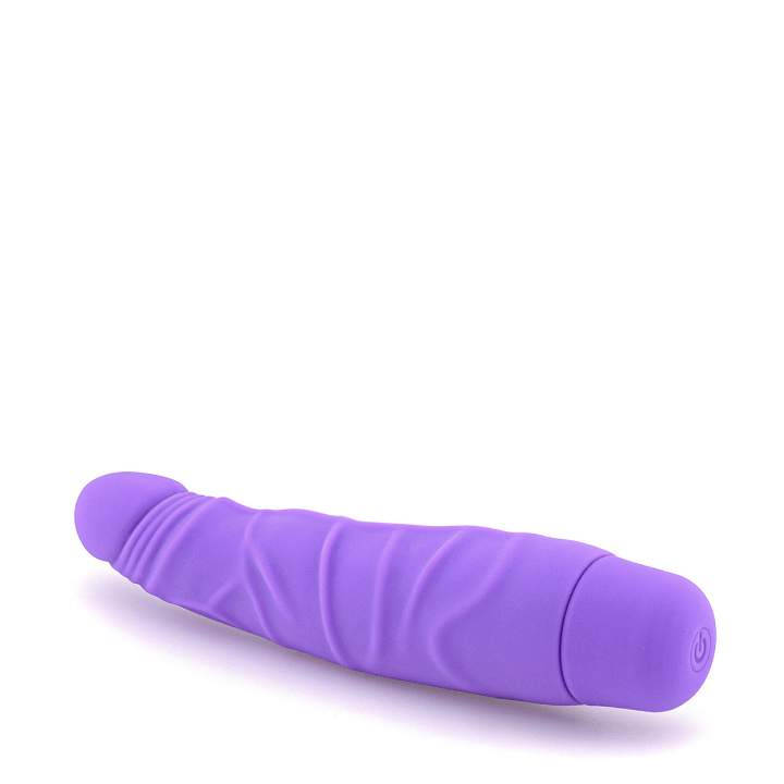 Mały żylasty wibrator w kolorze fioletowym