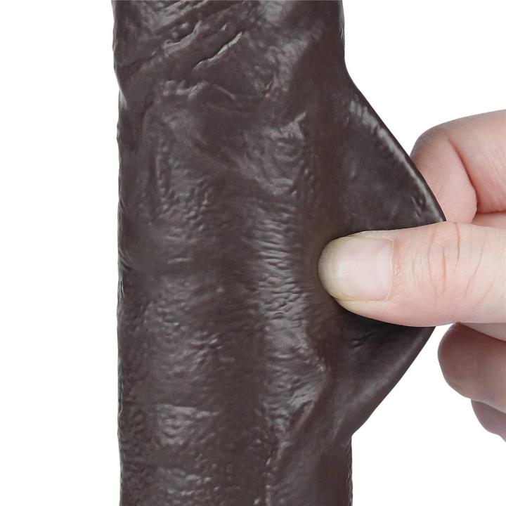 Realistyczne dildo 24 cm sliding-skin z przyssawką