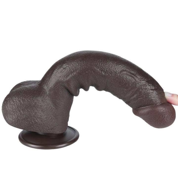 Realistyczne dildo 24 cm sliding-skin z przyssawką