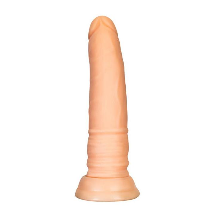 Realistyczne dildo z przyssawką cieliste TPE 18 cm | Loris.pl