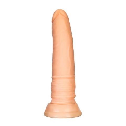 Realistyczne dildo z przyssawką cieliste TPE 18 cm
