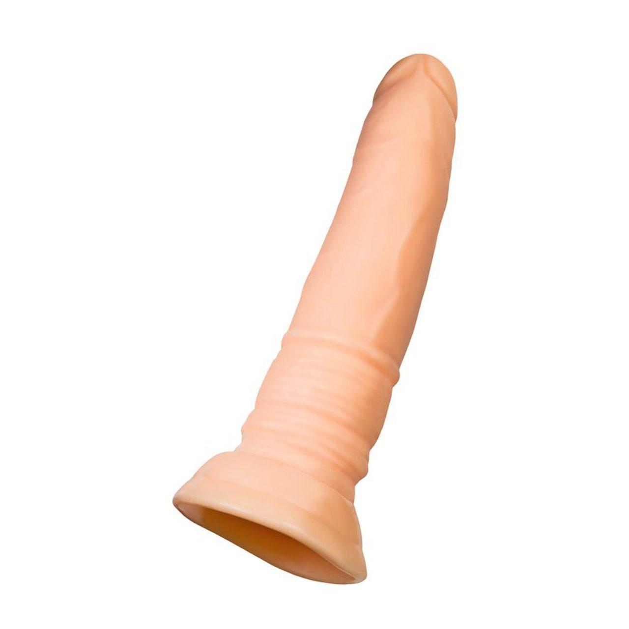 Realistyczne dildo z przyssawką cieliste TPE 18 cm | Loris.pl