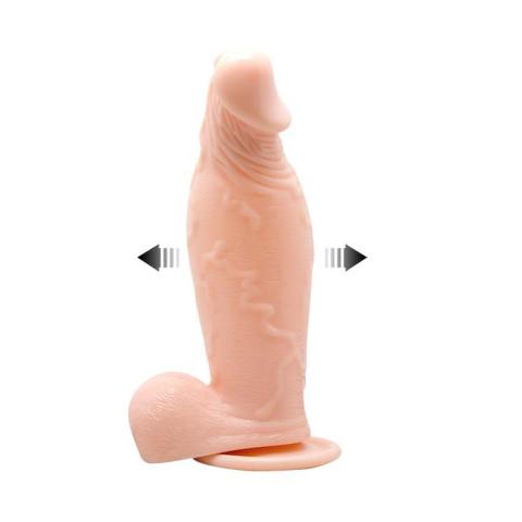 Nadmuchiwane dildo realistyczne 19 cm z przyssawką