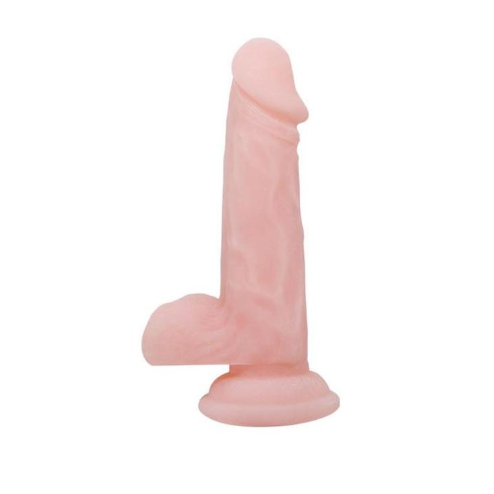 Realistyczne dildo z przyssawką 16,5 cm cieliste | Loris.pl