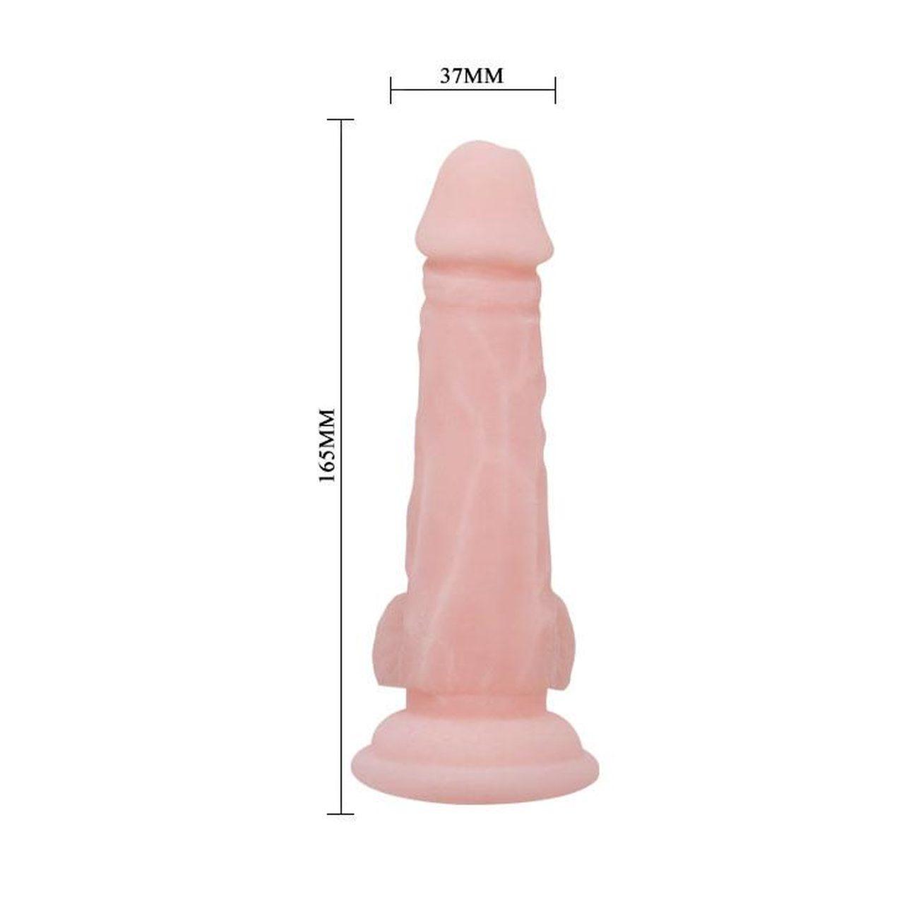 Realistyczne dildo z przyssawką 16,5 cm cieliste | Loris.pl